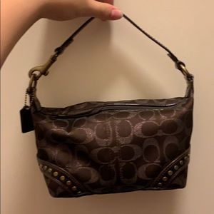 Brown coach purse
